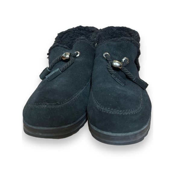 Muk Luk Black Suede Ziggy Sunset Blvd. Booties - Picture 2 of 9